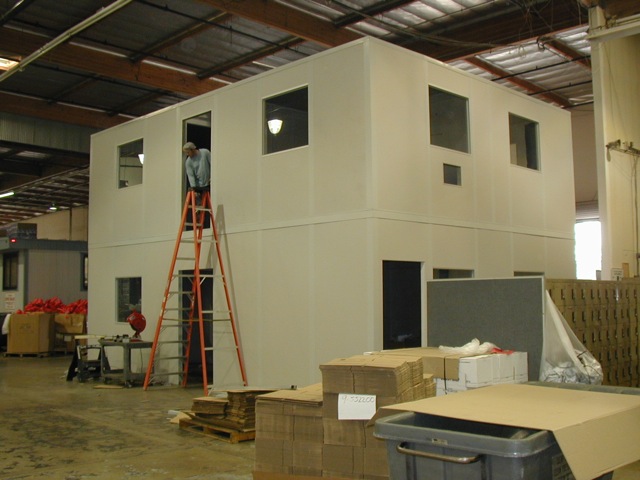 Mezzanine Offices with Door and Windows