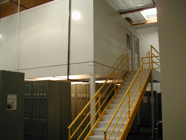Mezzanine Offices with Door and Windows