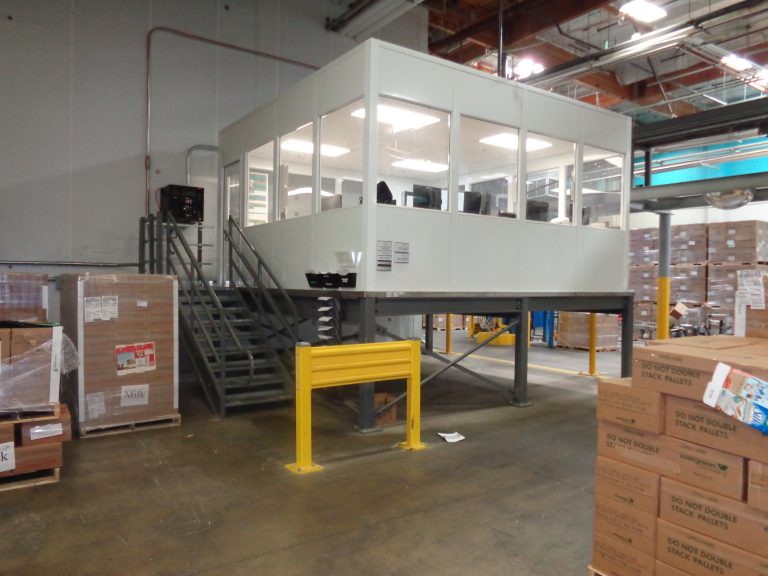 Mezzanine Offices with Door and Windows