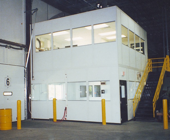 Mezzanine Offices with Door and Windows
